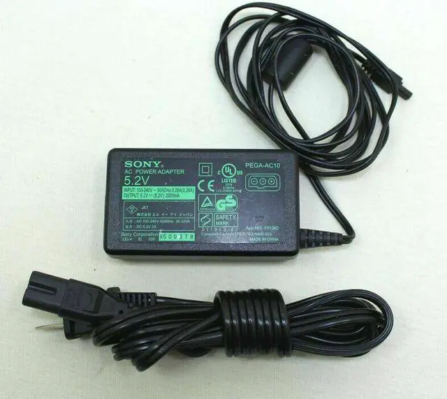 Main image of AC Adapter Sony PEGA-AC10 Power Supply for Clie PEG-UX40 PEG-UX50 W/P.Cord OEM