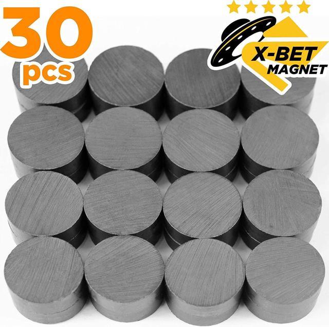 Craft Magnets - 18 mm (.709 inch) Round Disc Ceramic Magnets - Flat Circle  Magnets for Crafts, Science & DIY - Ferrite Small Magnets Perfect for  Refrigerator, Whiteboard, Fridge - 30 PCs 