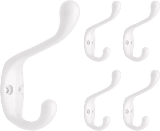 Franklin Brass B42302M-W-C 3 Heavy Coat and Hat Hook (5 Pack