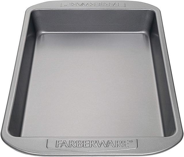 Farberware Nonstick Bakeware Baking Pan With Lid / Nonstick Cake Pan With  Lid, Rectangle - 9 Inch x 13 Inch, Gray