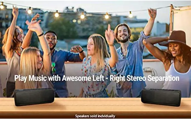 Alt view image 6 of 7 - OontZ Angle 3 Ultra PRO Edition: Waterproof Bluetooth Speaker, 21-Watts Louder Volume, Exceptional Sound & Bass, 100ft Wireless Range, Play Two Together for Dual Stereo, Bluetooth Speakers