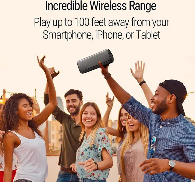Alt view image 3 of 7 - OontZ Angle 3 Ultra PRO Edition: Waterproof Bluetooth Speaker, 21-Watts Louder Volume, Exceptional Sound & Bass, 100ft Wireless Range, Play Two Together for Dual Stereo, Bluetooth Speakers