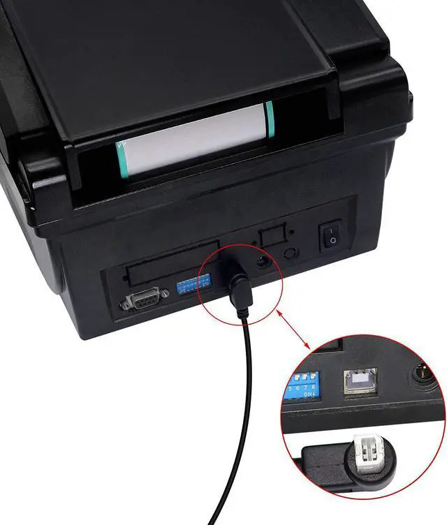 Alt view image 4 of 7 - USB 2.0 Type-B Printer Cable 2-Pack USB 2.0 B Female to Type-B Male (90 Degree UP + Down Right Angle) Printer Short Extension Cable for  Mobile HDD and More (UP-Down)