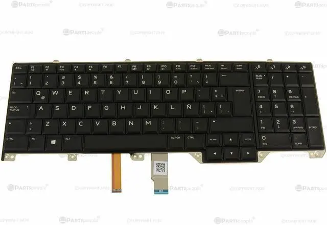 Alt view image 4 of 6 - New SPANISH OEM Alienware 17 R5 Backlit Laptop Keyboard Assembly Spanish 18JFN