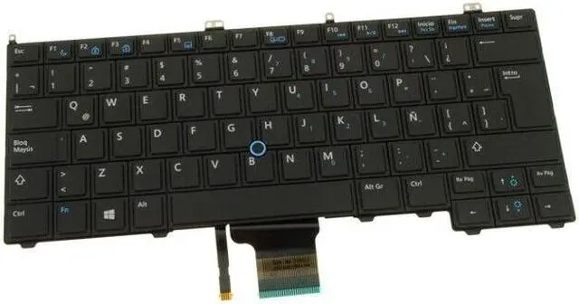 Alt view image 4 of 9 - New Spanish Dell OEM Latitude E7440 Laptop Keyboard Non-Backlit NX01T