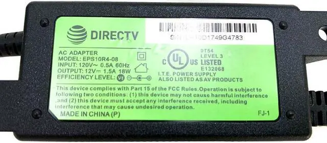 Alt view image 2 of 4 - Genuine Directv 18W AC Adapter Power Supply for H25-100 H25-500 H25-700 Receiver