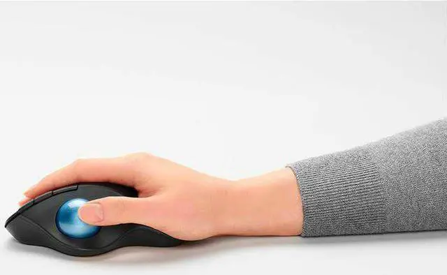 Alt view image 17 of 20 - Logitech ERGO M575 Wireless Trackball Mouse - Easy thumb control, precision and smooth tracking, ergonomic comfort design, for Windows, PC and Mac with Bluetooth and USB capabilities - Graphite