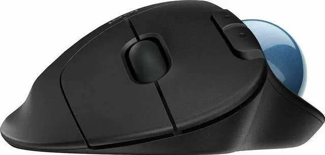 Alt view image 13 of 20 - Logitech ERGO M575 Wireless Trackball Mouse - Easy thumb control, precision and smooth tracking, ergonomic comfort design, for Windows, PC and Mac with Bluetooth and USB capabilities - Graphite