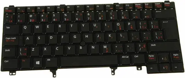Alt view image 4 of 6 - French-English Dell OEM Latitude E6430 E5430 E6330 Laptop Laptop Keyboard TP2TV