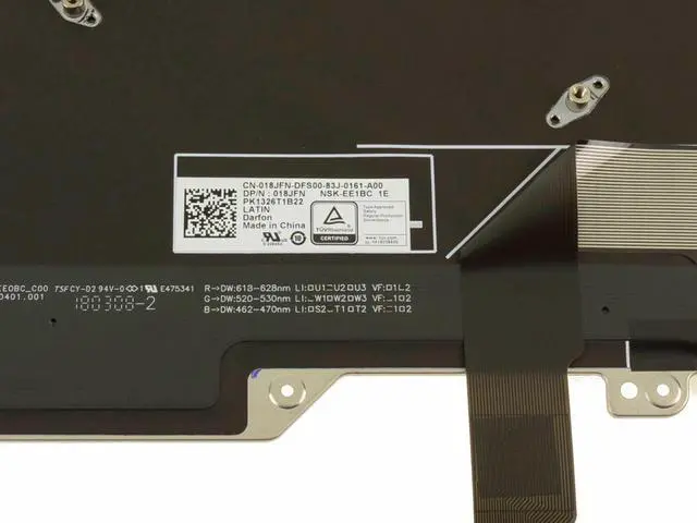 Alt view image 6 of 6 - New SPANISH OEM Alienware 17 R5 Backlit Laptop Keyboard Assembly Spanish 18JFN