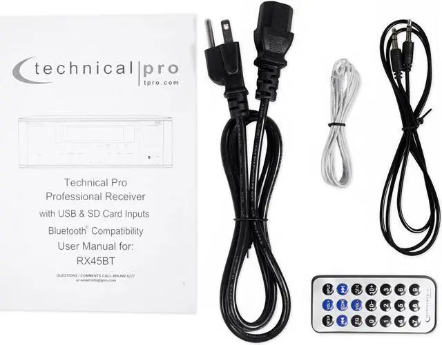 Alt view image 6 of 6 - RX45BT 5.2-Channel Home Theater Receiver with Bluetooth