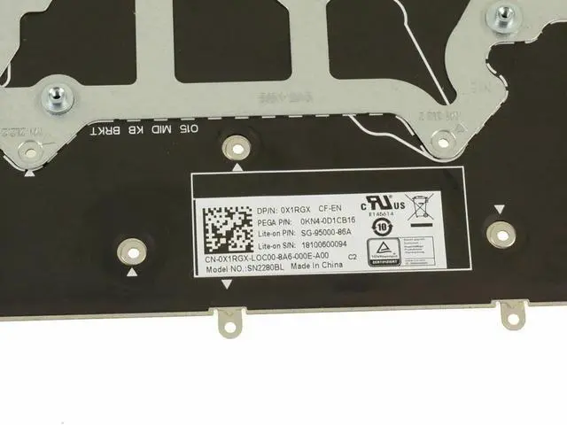 Alt view image 6 of 6 - French English OEM Alienware m15 Backlit Laptop Keyboard Laptop Keyboard JH0Y8