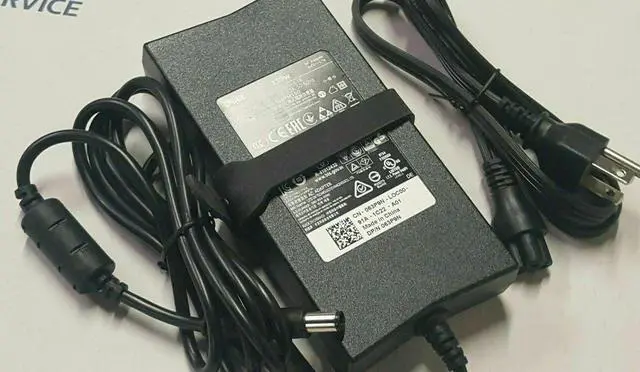 Alt view image 6 of 7 - Dell 130W Pa-4E Ac Adapter Wrhkw Vjch5 Ju012 63P9N Hg5D1-Large Tip 7.4 Mm