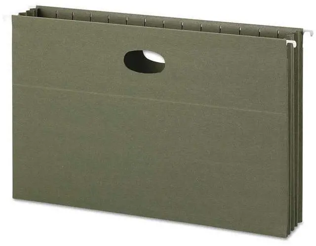 Alt view image 3 of 3 - Smead Manufacturing 64326 100 Percent Recycled Hanging Pockets with Full-Height Gusset, Legal