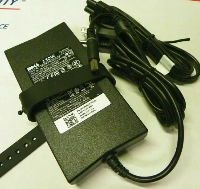 Alt view image 5 of 7 - Dell 130W Pa-4E Ac Adapter Wrhkw Vjch5 Ju012 63P9N Hg5D1-Large Tip 7.4 Mm