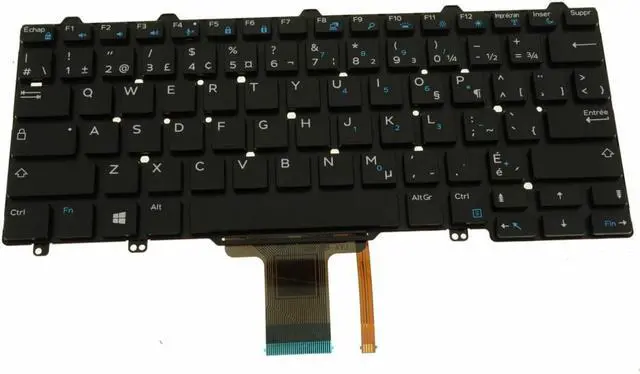 Alt view image 4 of 9 - French Canadian Dell OEM Latitude E7270 E5270 Laptop Laptop Keyboard R2VF8