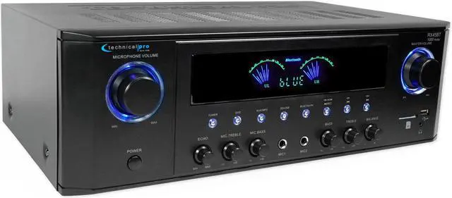 Alt view image 3 of 6 - RX45BT 5.2-Channel Home Theater Receiver with Bluetooth