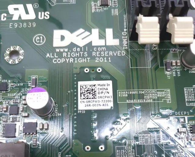 Alt view image 5 of 6 - Dell Rcpw3 Motherboard For Fclga3011 W O Cpu Precision Workstation T3600