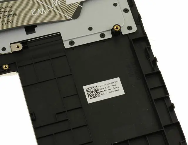Alt view image 7 of 13 - Brazilian Dell OEM Inspiron 7567 7566 Palmrest Backlit Laptop Keyboard XW8N9