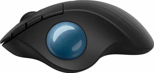 Alt view image 15 of 20 - Logitech ERGO M575 Wireless Trackball Mouse - Easy thumb control, precision and smooth tracking, ergonomic comfort design, for Windows, PC and Mac with Bluetooth and USB capabilities - Graphite