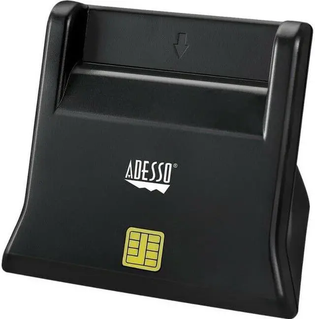 Main image of ADESSO SCR-300 TAA CAC USB DESKTOP SMART CARD READER, WORKS FOR WINDOWS AND MAC