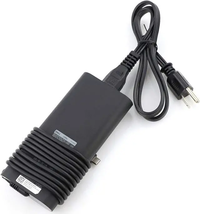 Alt view image 2 of 8 - New 130W USB Type C(USB-C) Laptop Charger for DELL XPS 15 9575 2-in-1, Precision 5530 2in1;130 Watt Power ac Adapter for 9575 4K Touch Screen