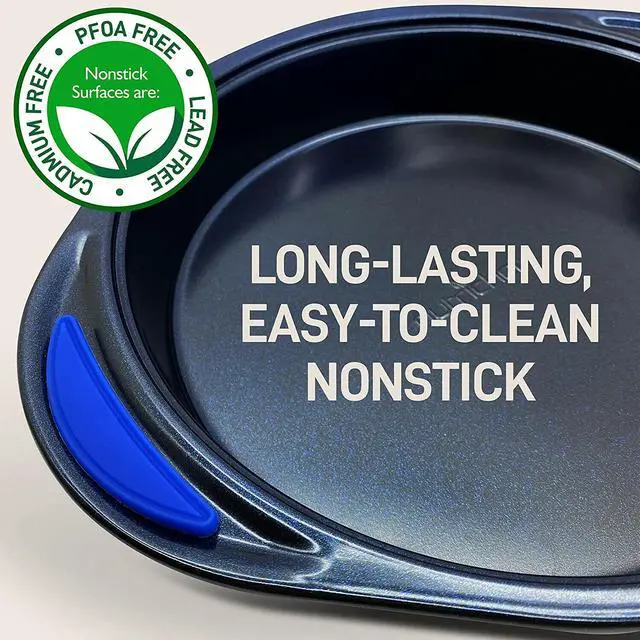 Alt view image 7 of 7 - NutriChef Kitchen Oven Non Stick Blue Diamond Carbon Steel 10 Piece Bakeware Set