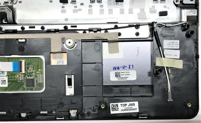 Alt view image 5 of 9 - NEW 763RY Dell Vostro 5480 Keyboard Palmrest Bezel Assy Portuguese Layout DXFPK