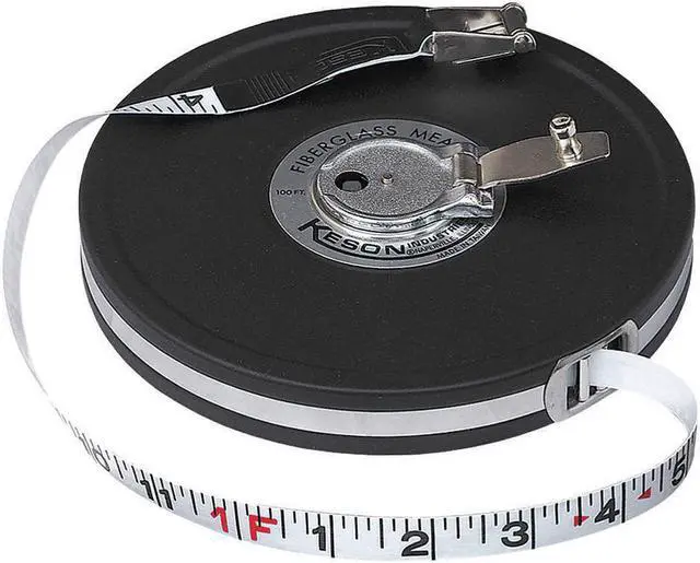 Alt view image 4 of 5 - Keson Long Tape Measure,1/2 In x 50 ft,Black  MC-18M-50