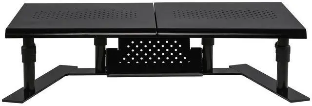 Alt view image 8 of 8 - Allsop 31883 Metal Art ErgoTwin Dual Monitor Stand