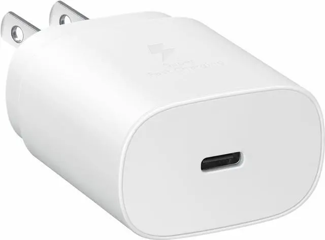Alt view image 4 of 4 - Samsung - 25W Super Fast Charging Wall Charger USB-C - White