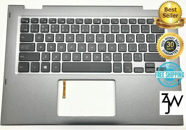 Main image of French English Dell OEM Inspiron 5379 Palmrest Keyboard Laptop Keyboard 5RXMC