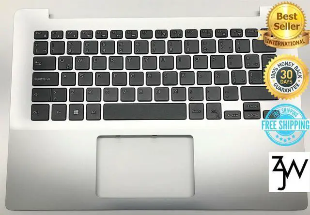 Alt view image 4 of 8 - New Spanish Dell OEM Inspiron 5485 Palmrest Spanish Keyboard Assembly 35T1P