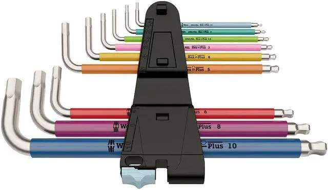 Alt view image 2 of 3 - Wera 05 022669 001 05022669001 L-Key Set 3950 Spkl/9 Sm Metric Of Stainless