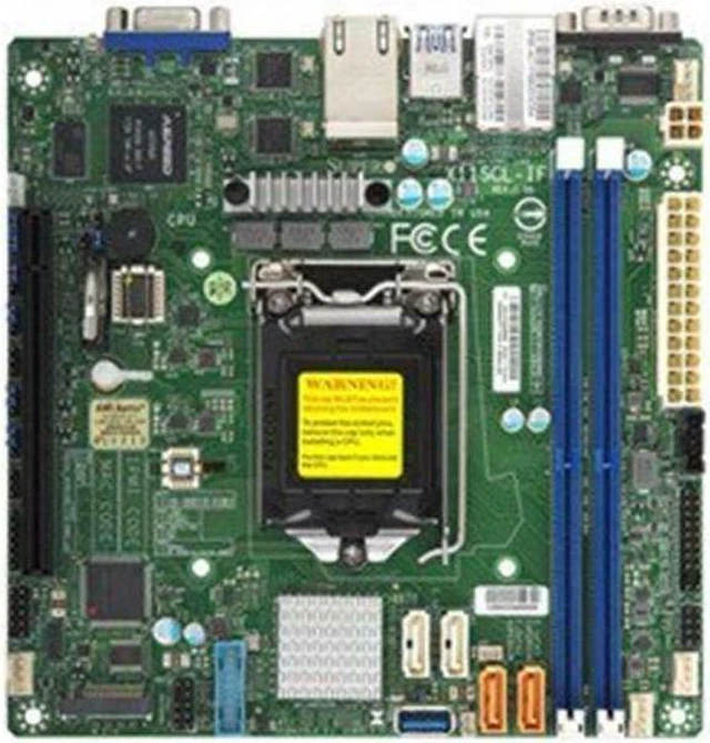 Alt view image 5 of 7 - Supermicro MBD-X11SCL-IF-B Mini ITX Motherboard Socket
