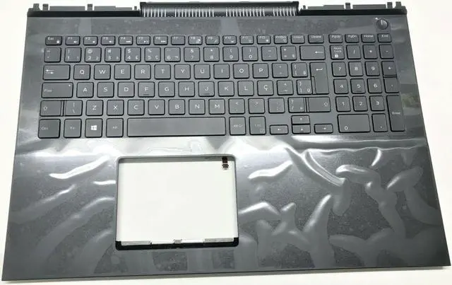 Alt view image 10 of 13 - Brazilian Dell OEM Inspiron 7567 7566 Palmrest Backlit Laptop Keyboard XW8N9
