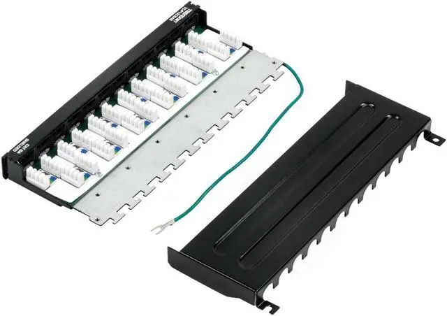 Alt view image 4 of 9 - TRENDnet TC-P12C6AS 12-Port Cat6A Shielded Wall Mount Patch Panel