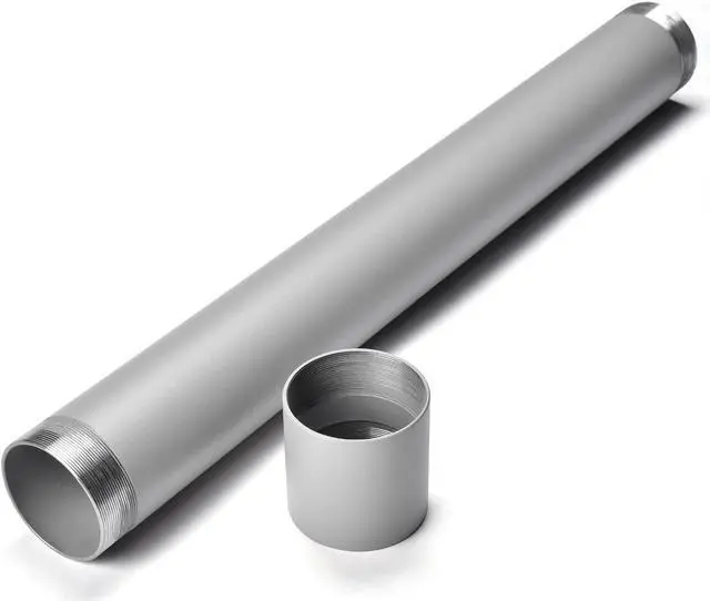 Main image of Yescom Sun Shade Sail Extension Pole 2Ft Powder Coated Steel Replacement Pole Stand Steel Yard Sliver