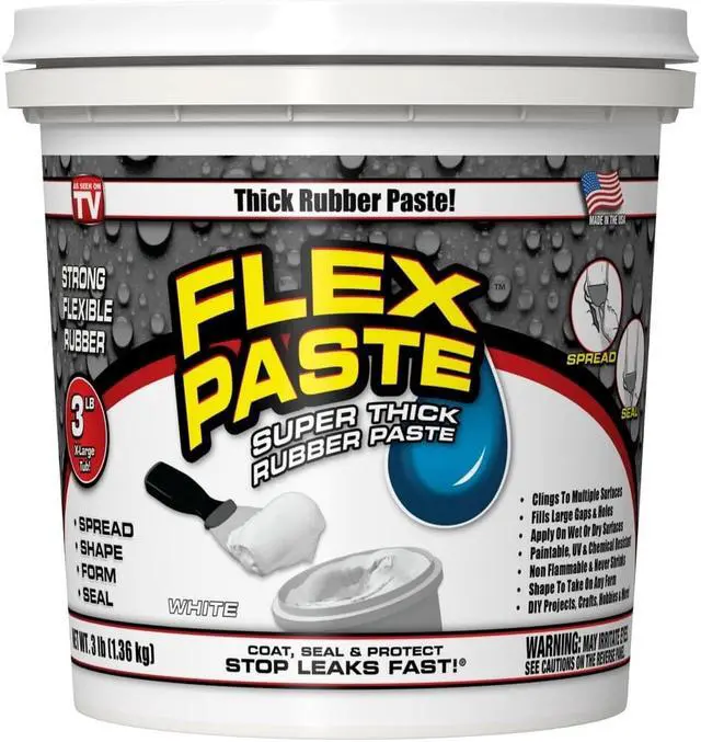 Main image of Flex Seal Pfswhtr32 Flex Paste 3 Lb Tub White