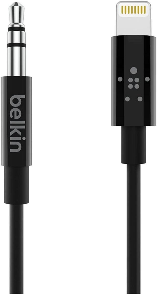 Alt view image 9 of 9 - Belkin AV10172BT06-BLK 1.8m 3.5mm Black audio cable