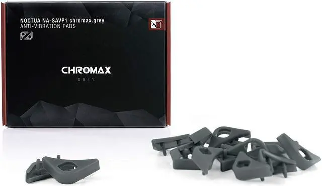 Alt view image 2 of 5 - New Noctua NA-SAVP1 chromax.Grey, Anti-Vibration Pads for 120/140mm Noctua Fans (16-Pack, Grey)