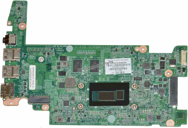 Alt view image 3 of 4 - Hp 740160-001 Chromebook 14Q Laptop Motherboard 4Gb Ram W By Celeron 2