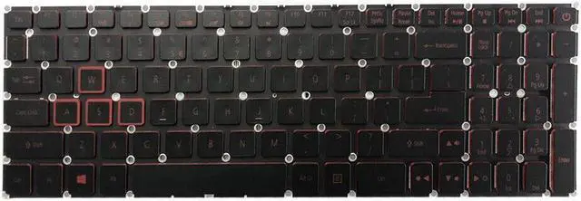 Alt view image 2 of 5 - Backlit Laptop Keyboard For Acer Nitro5 AN515-41 AN515-42 AN515-51 AN515-52