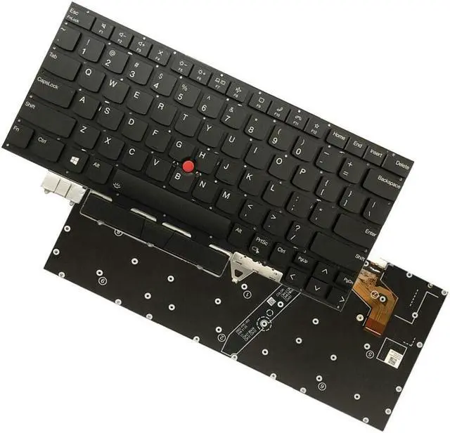 Alt view image 3 of 5 - replacement keyboard for Lenovo ThinkPad X1 Carbon 9th Gen 2021 20WW 20XX US  US with Backlit