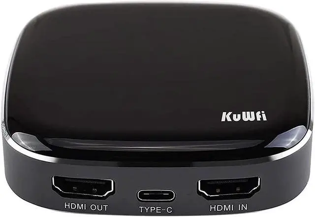 Alt view image 8 of 8 - KuWFi Type-C Capture HDMI Dongle 4K 1080P 60fps HD Video Game Capture Card Streaming Converter Recorder Plug and Play for Xbox/PS4/Switch/DSLR/Camcorders