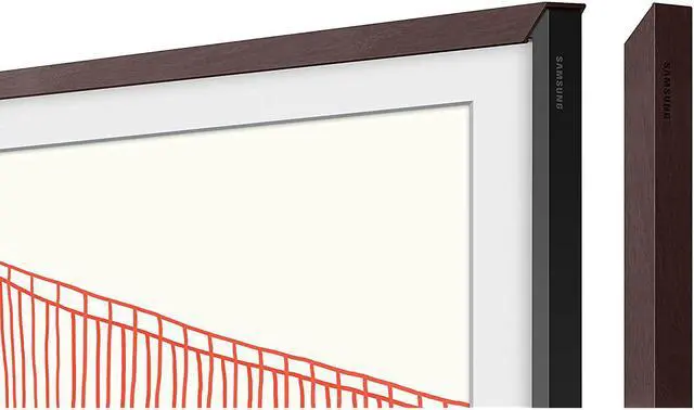 Alt view image 4 of 7 - SAMSUNG 55-inch The Frame Customizable Bezel Modern Brown (VG-SCFA55BWBZA, 2021 Model)