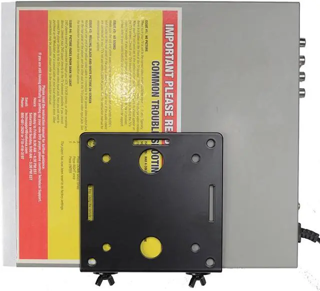 Alt view image 16 of 20 - VideoSecu Small Device Mount for some Blu-ray Disc/DVD Player, DVR, Digital Media Player, TV Cable Box, AV Components, Gaming Console, Modems Holder Shelf 1WM