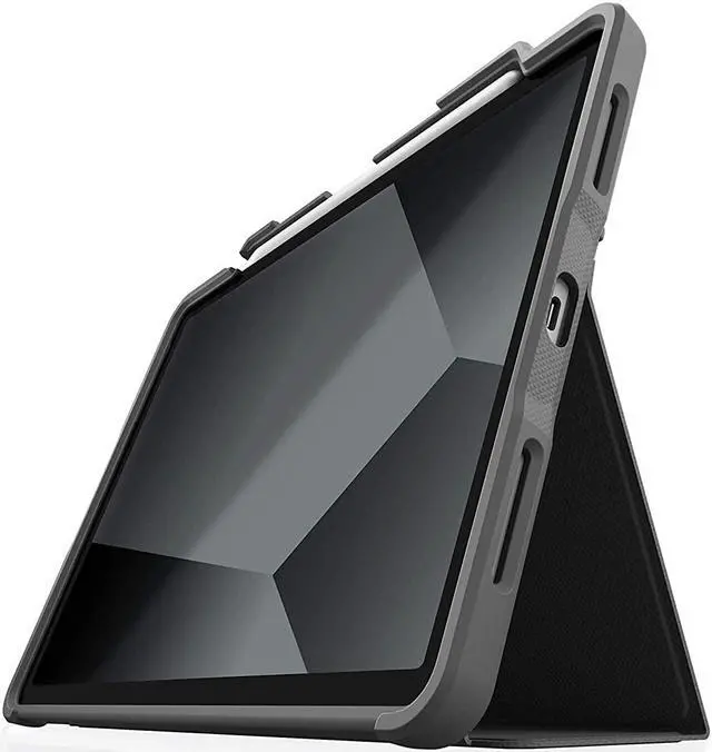 Alt view image 9 of 12 - STM Dux Plus, Ultra-Protective case for iPad Air 4th Gen- Black (stm-222-286JT-01)