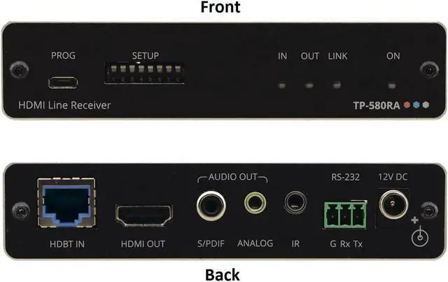 Alt view image 7 of 7 - Kramer TP-580RA 4K60 4:2:0 HDMI Receiver w/7-Yr Warranty