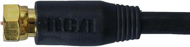 Alt view image 4 of 4 - RCA 12ft. Black RG6 Coaxial Cable